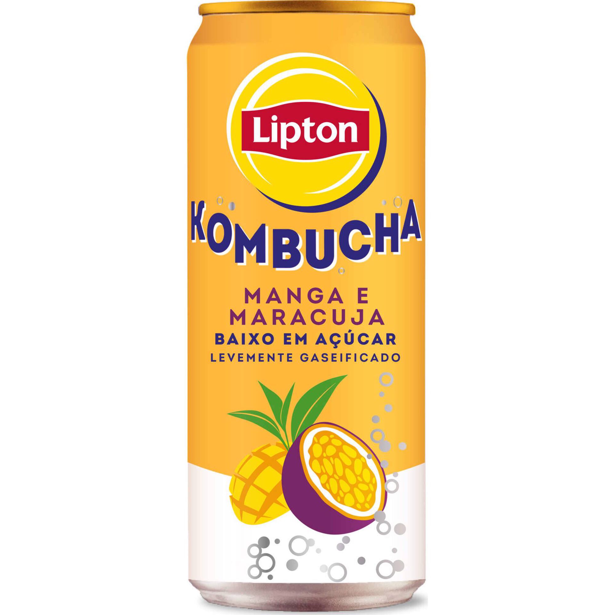 Bebida Kombucha Manga e Maracujá