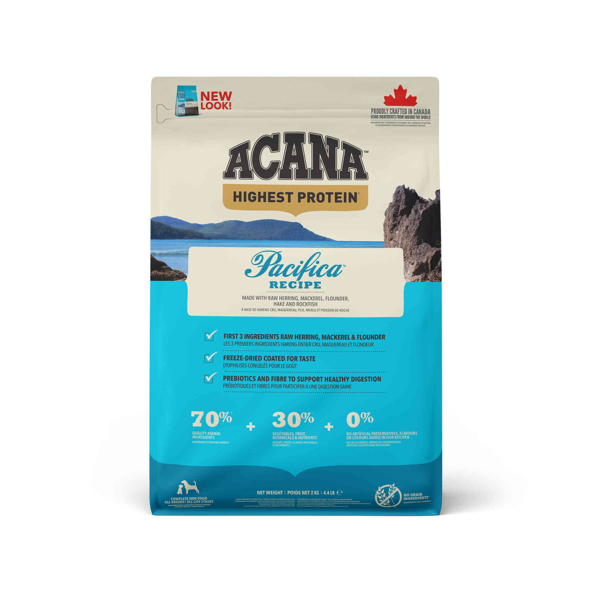 Ra&ccedil;&atilde;o para C&atilde;o Highest Protein Pacifica Recipe Acana