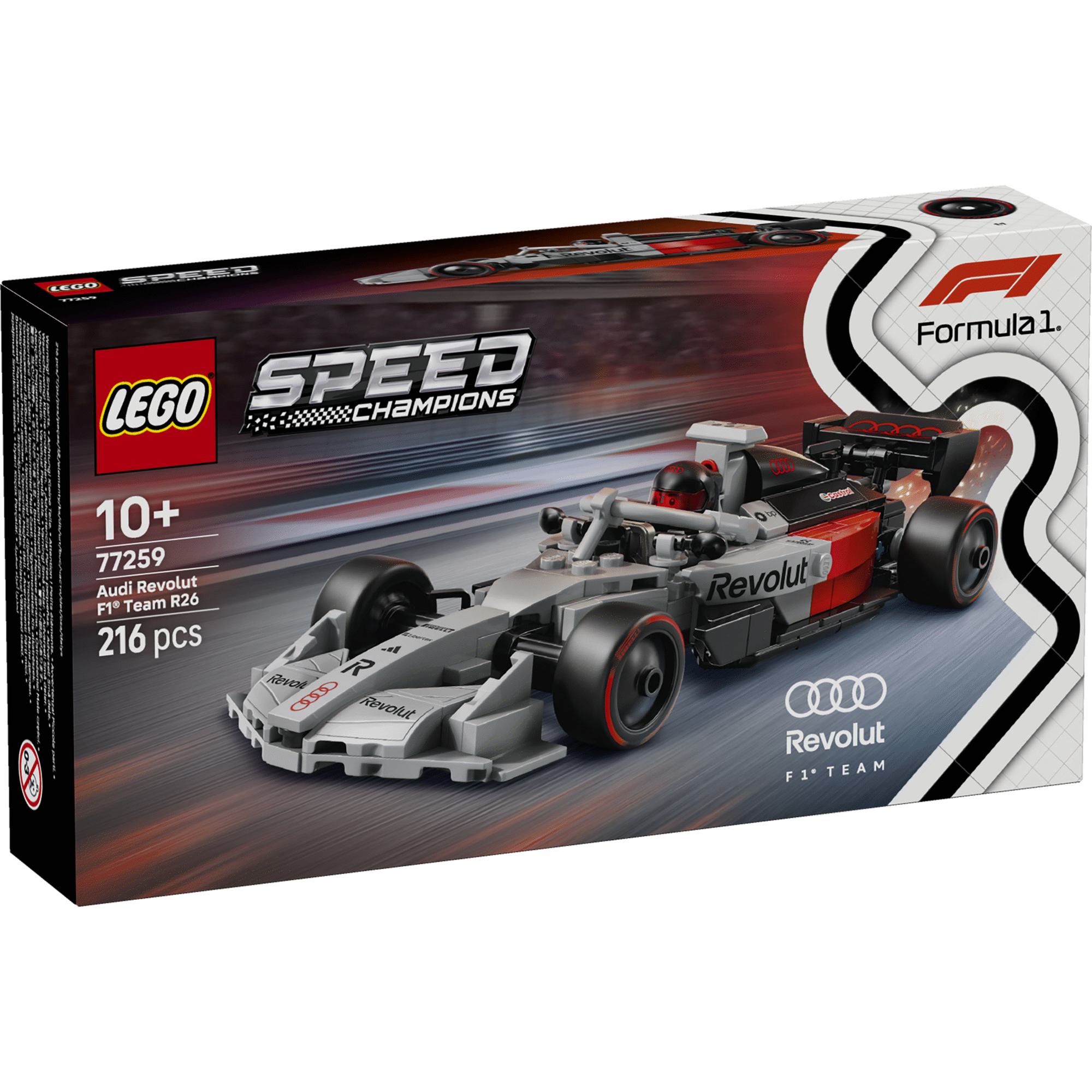 LEGO Speed Champions - Carro de Corrida Audi Revolut F1 Team R26 - 77259