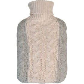 Saco &Aacute;gua Quente Tric&ocirc; Bege e Cinza Kasa