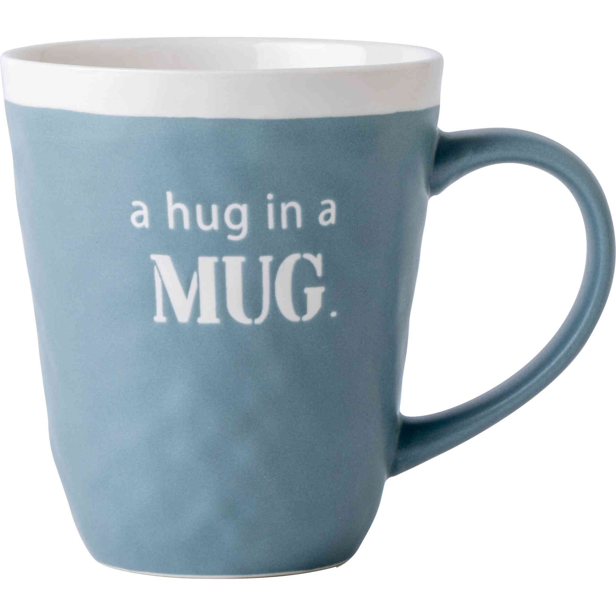 Caneca Martelada 480ml Mug Azul Kasa