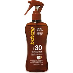 Protetor Solar Spray Aceledor do Bronzeado FPS 30 Babaria