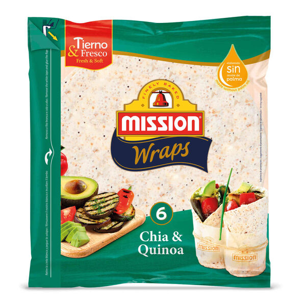 Wrap de Trigo de Chia e Quinoa Mission
