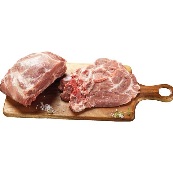 Costeleta do Cachaço de Porco Duroc Fatiada no Balcão Continente Seleção