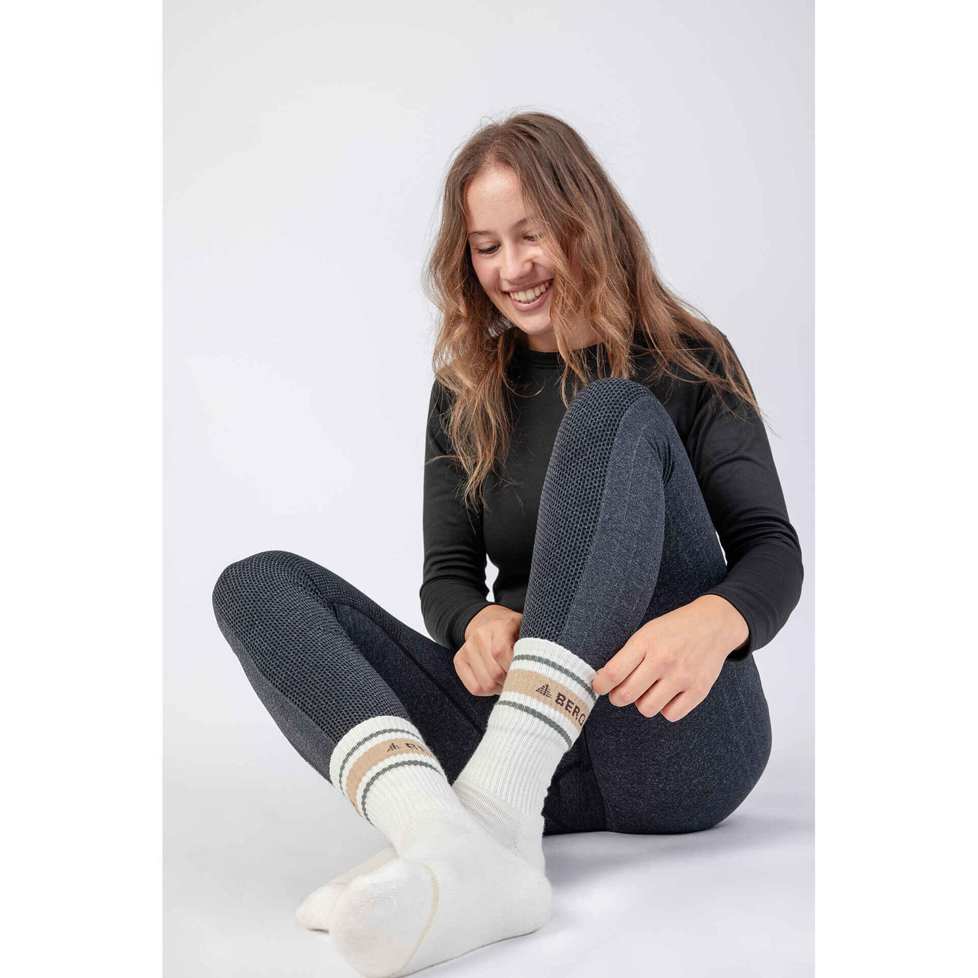 Leggings Seamless XS Cinza Mulher