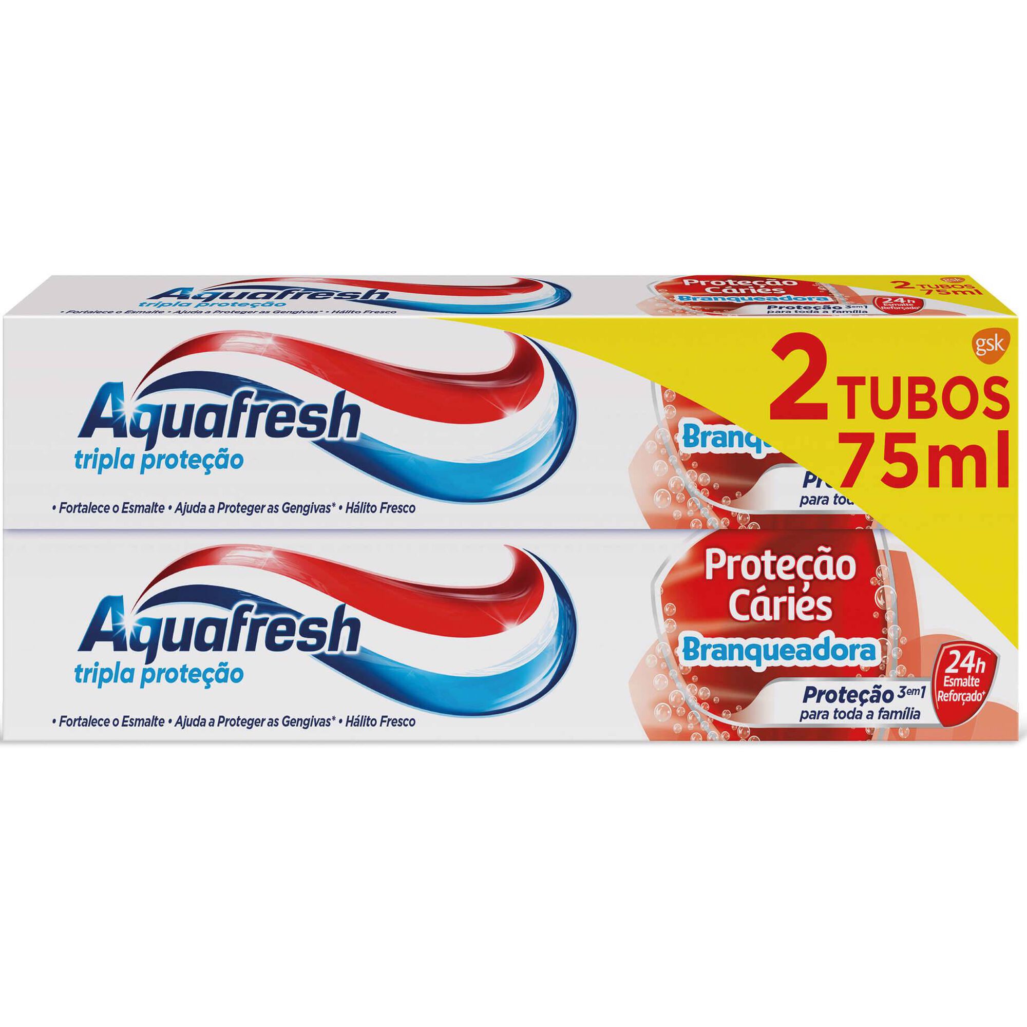 Pasta de Dentes Proteção Cáries Branqueadora