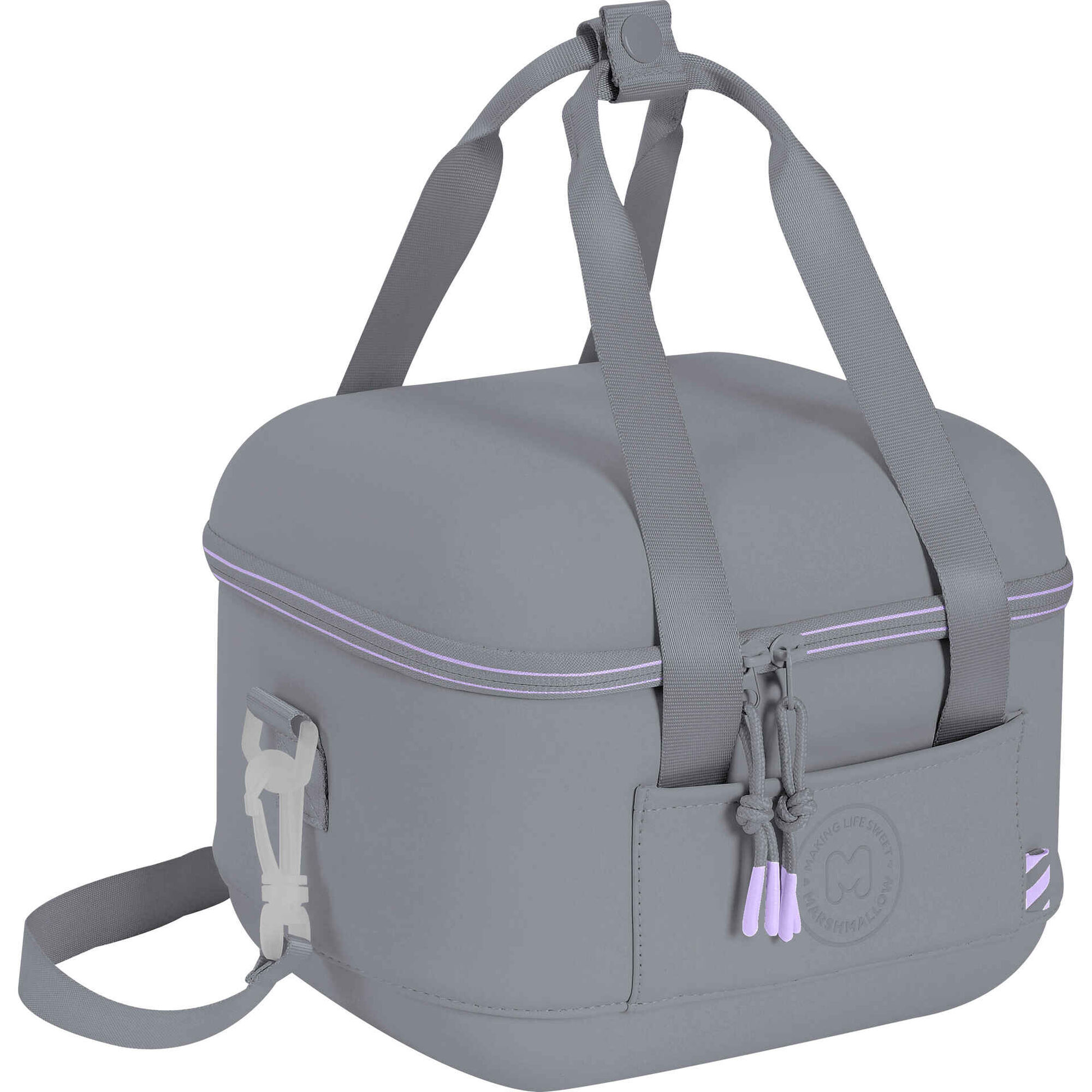 Lancheira T&eacute;rmica Semi Rig&iacute;da 8L Cinza Marshmallow