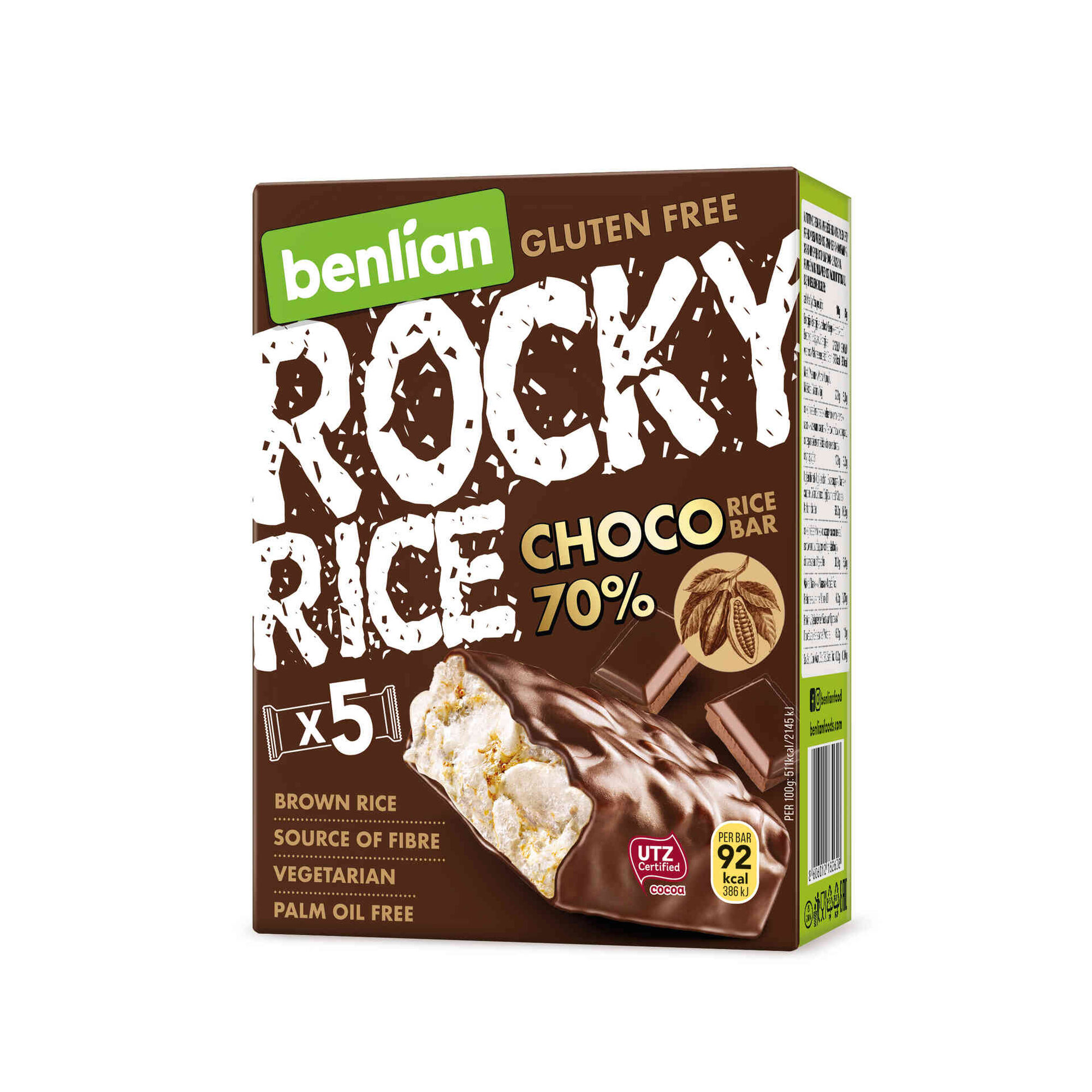 Barritas de Arroz com Chocolate Negro sem Glúten Barritas de Arroz com Chocolate Negro sem Glúten