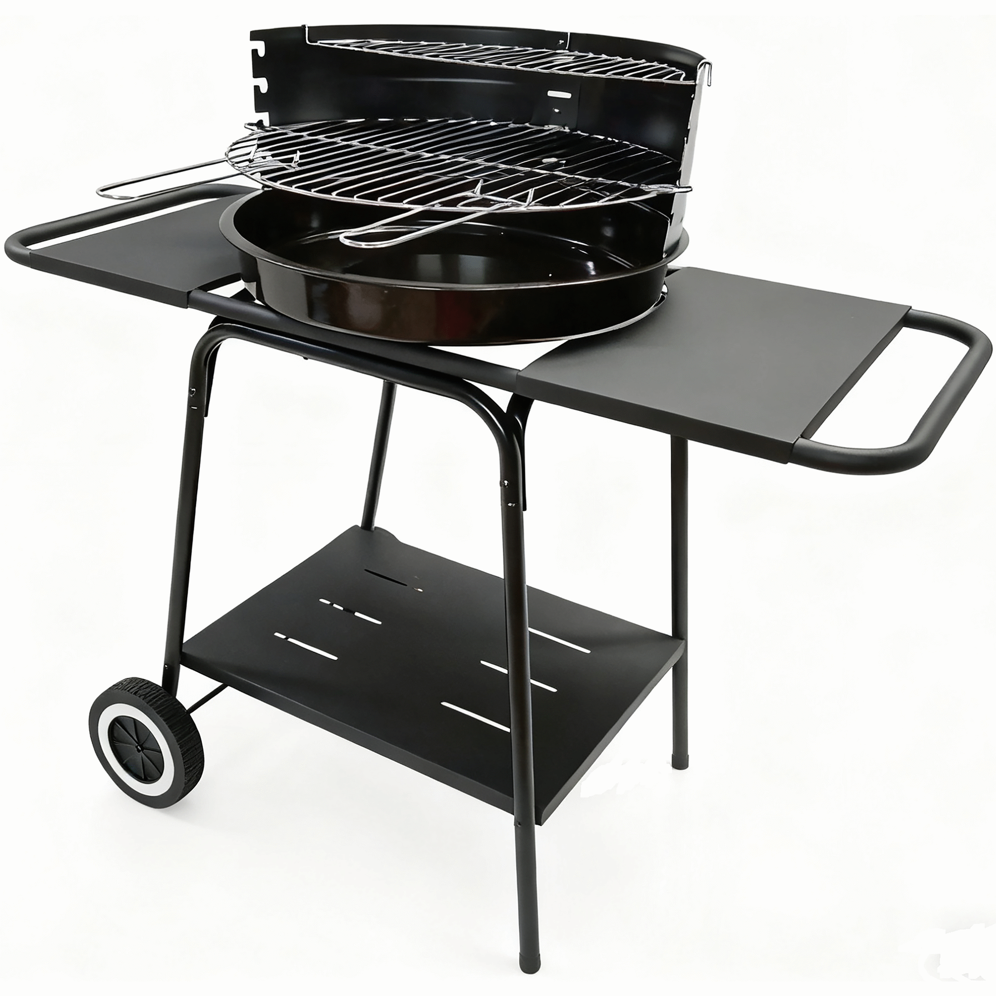 Barbecue Carv&atilde;o 2 Grelhas 95x48x83cm Preto Miramar BBQ Collection