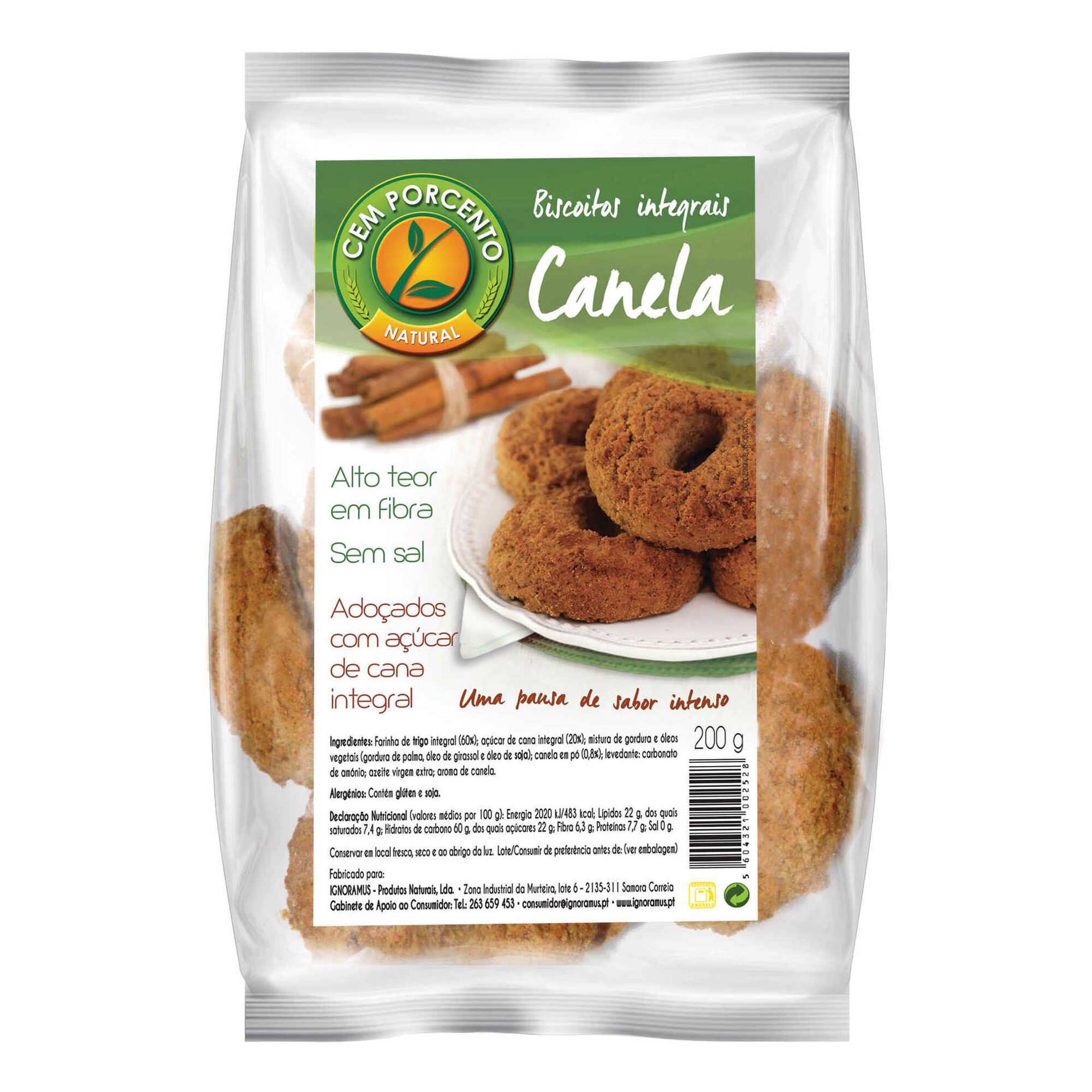 Biscoitos Integrais de Canela