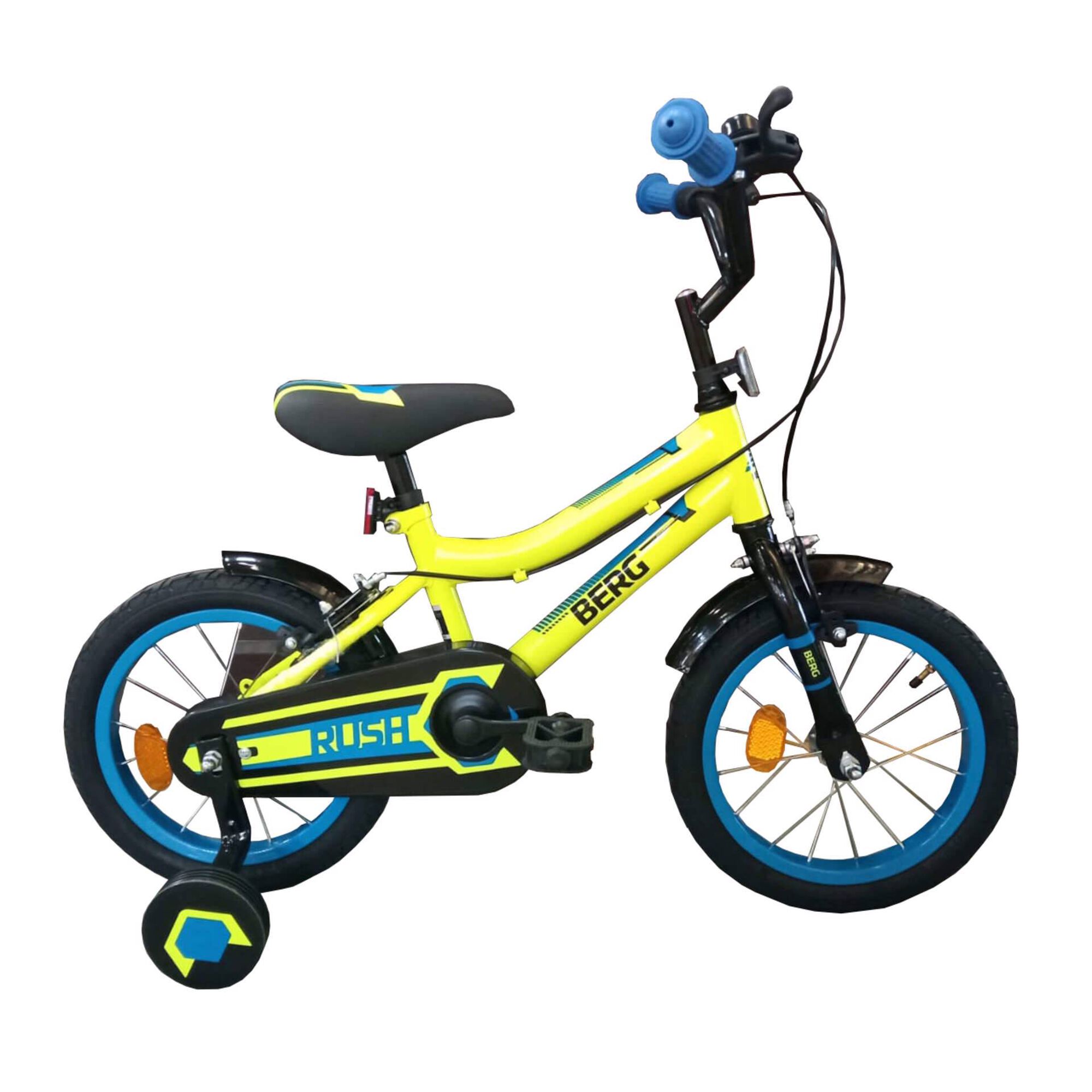 Bicicleta Criança Roda 14" 4-6 Anos Amarela e Azul Bicicleta Criança Roda 14" 4-6 Anos Amarela e Azul