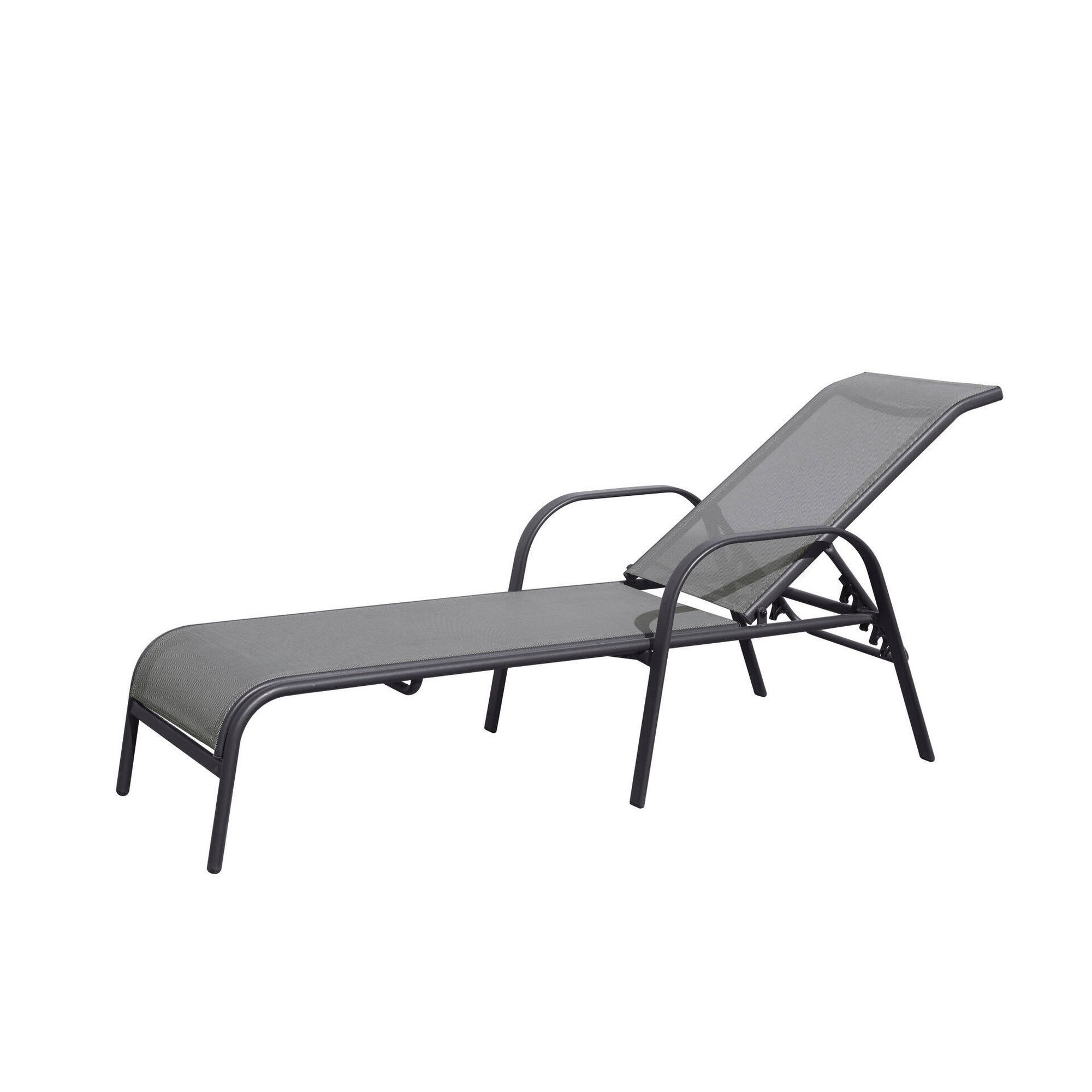 Espreguiçadeira de Alumínio Cinza