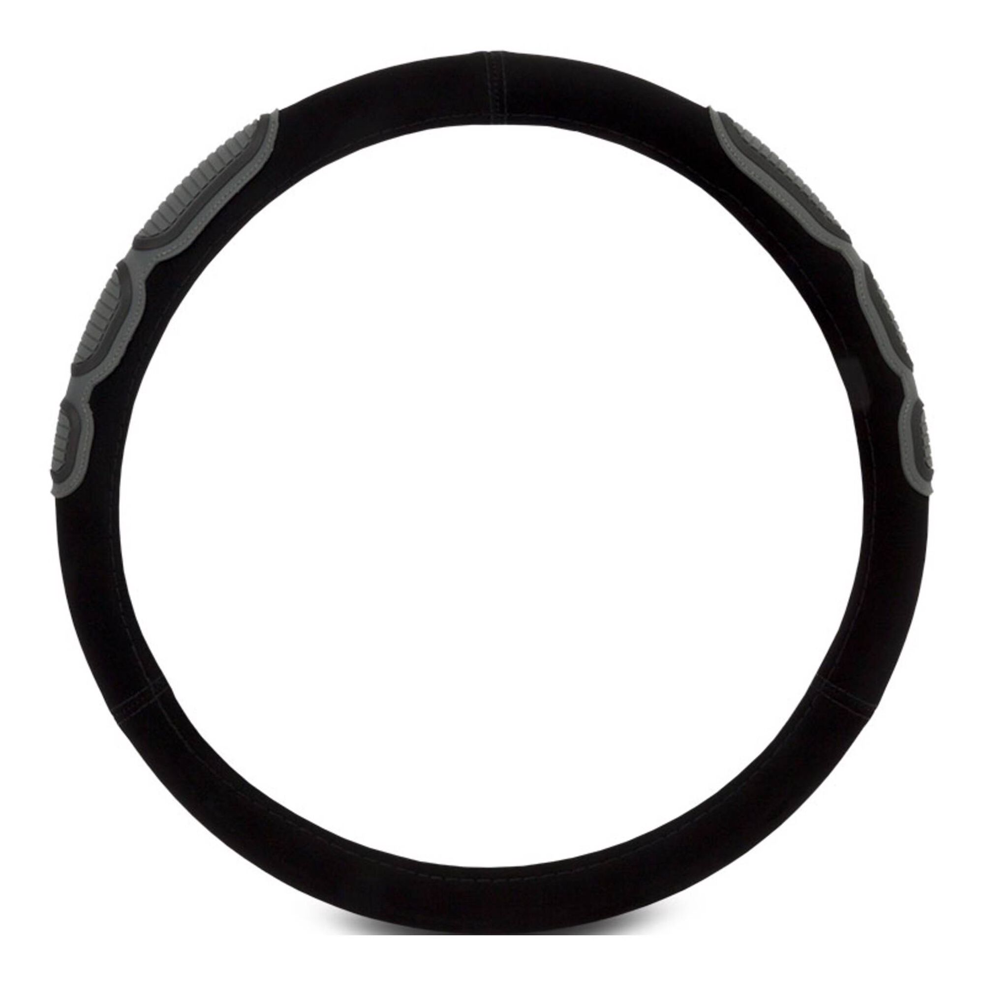 Capa de Volante Cinza/Preto