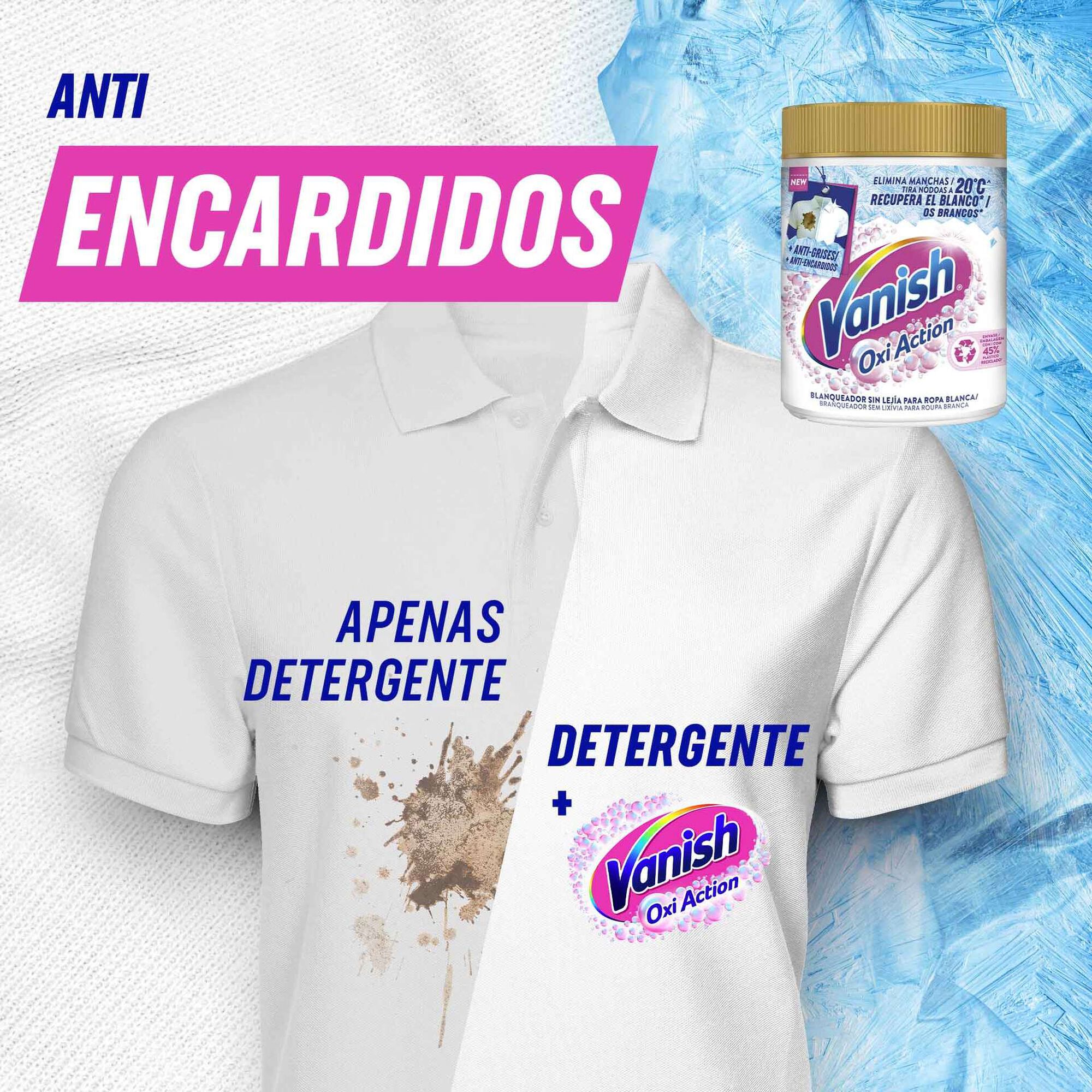 Tira N&oacute;doas P&oacute; Oxi Action Roupa Branca