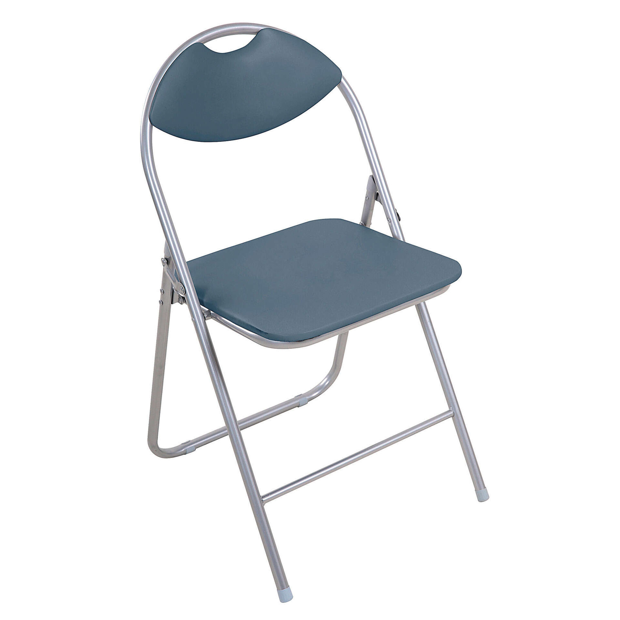 Cadeira Dobrável Almofadada Cinza