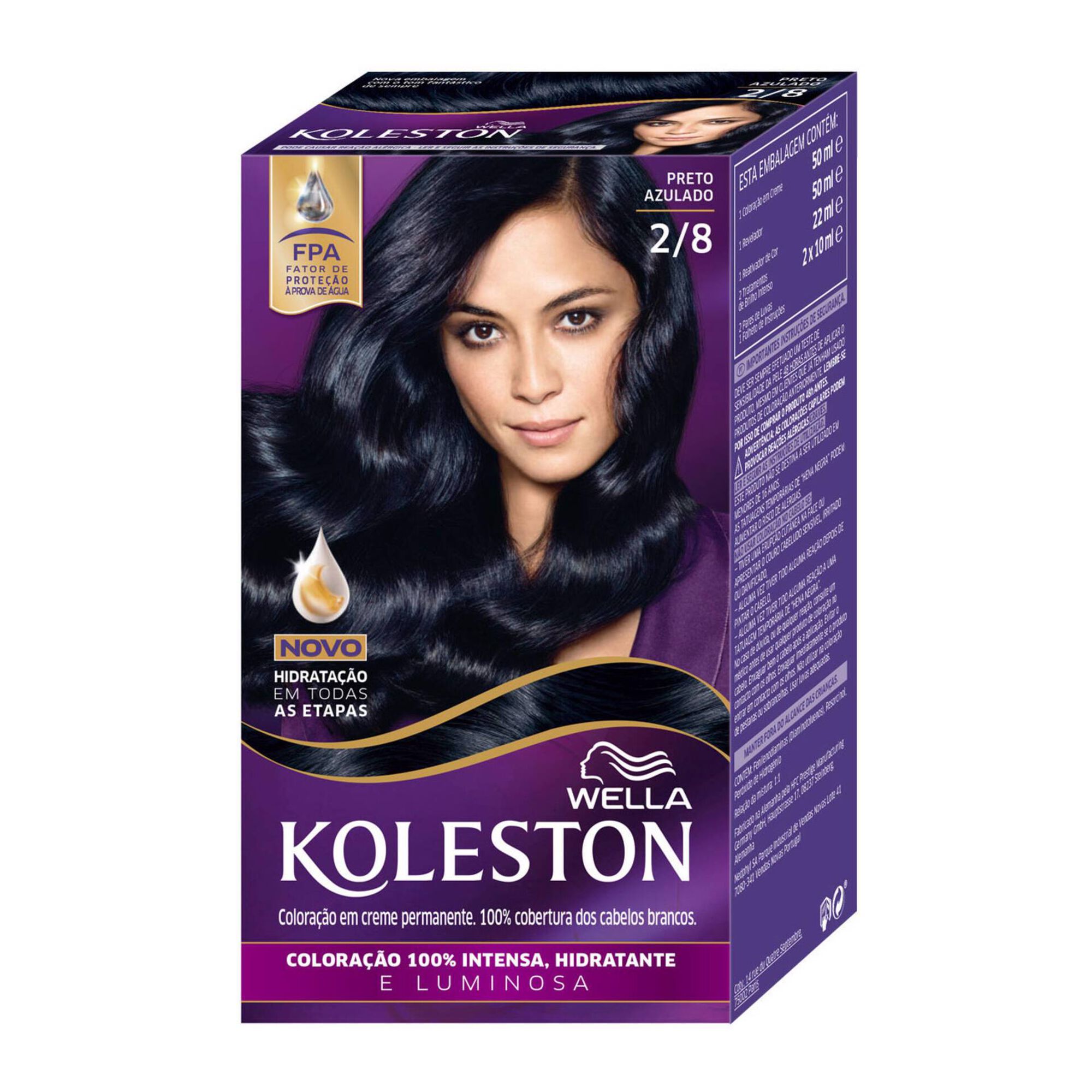 Coloração Permanente Preto Azulado 2.8 Coloração Permanente Preto Azulado 2.8