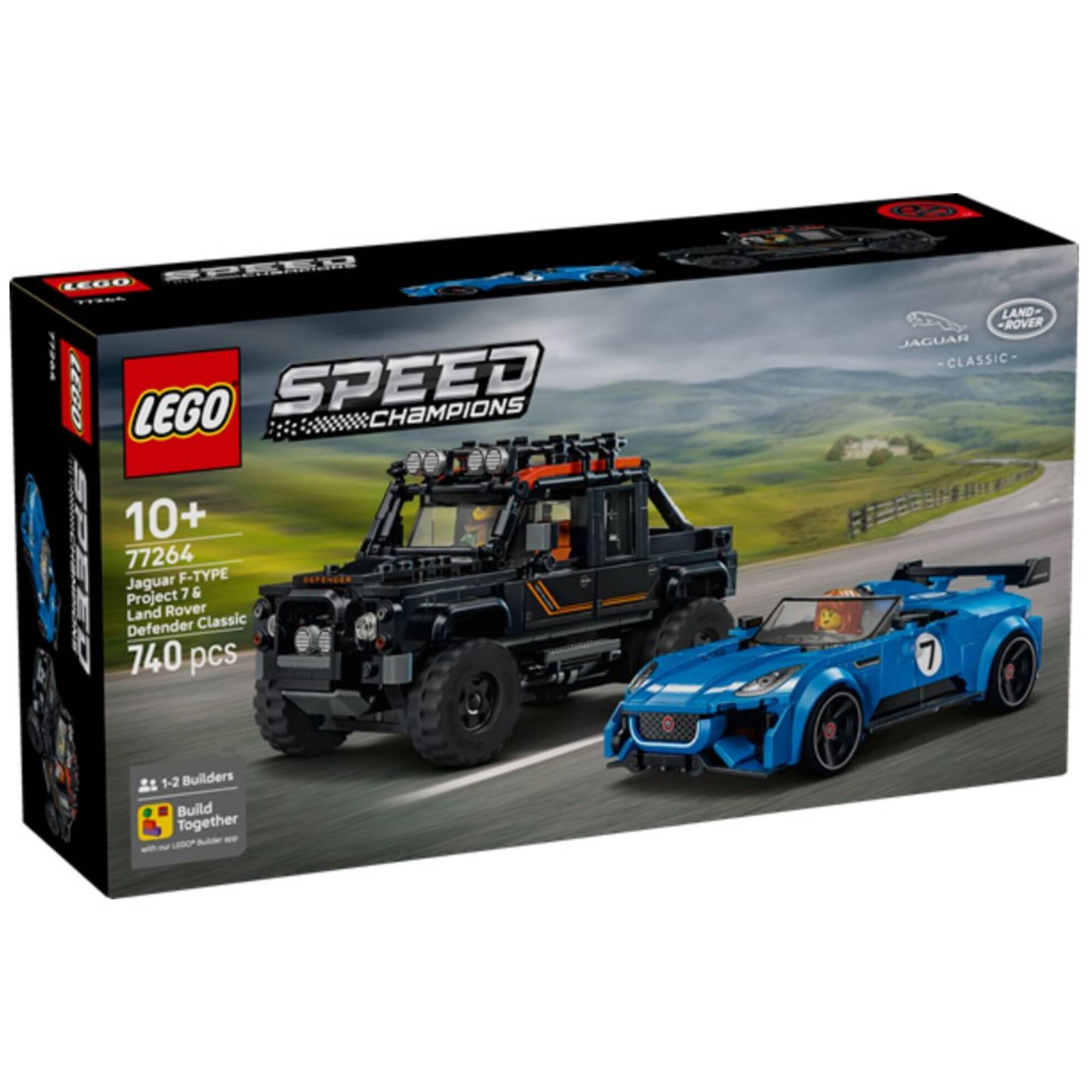 LEGO Speed Champions - Jaguar Project 7 e Land Rover Defender - 77264