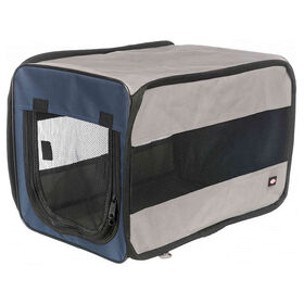 Transportadora Twister Azul e Cinza 45x45x64cm