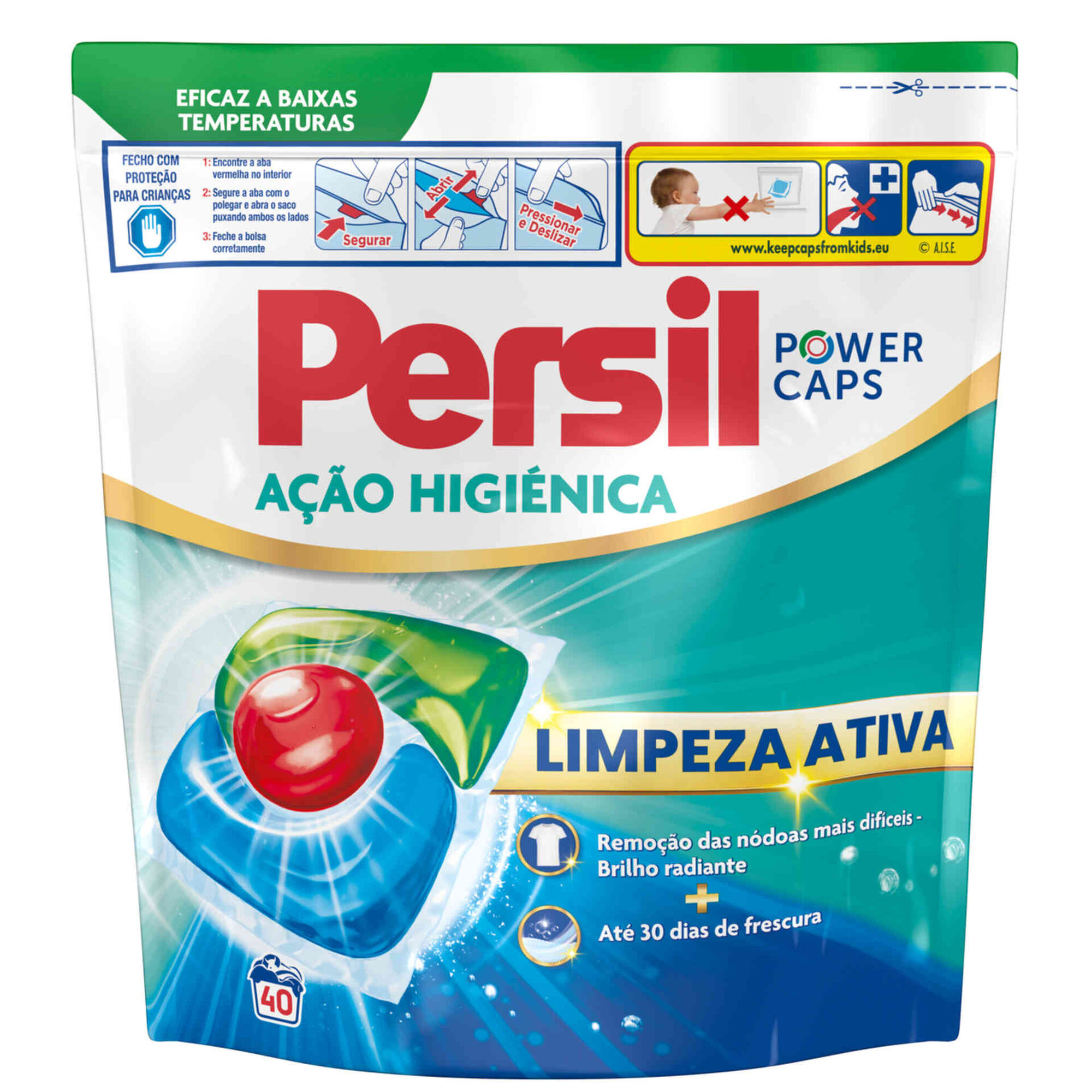 Detergente M&aacute;quina Roupa C&aacute;psulas Higiene Persil