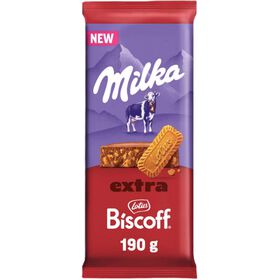 Tablete de Chocolate de Leite com Biscoff Milka