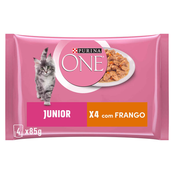 Comida Húmida para Gato Júnior Frango Purina One