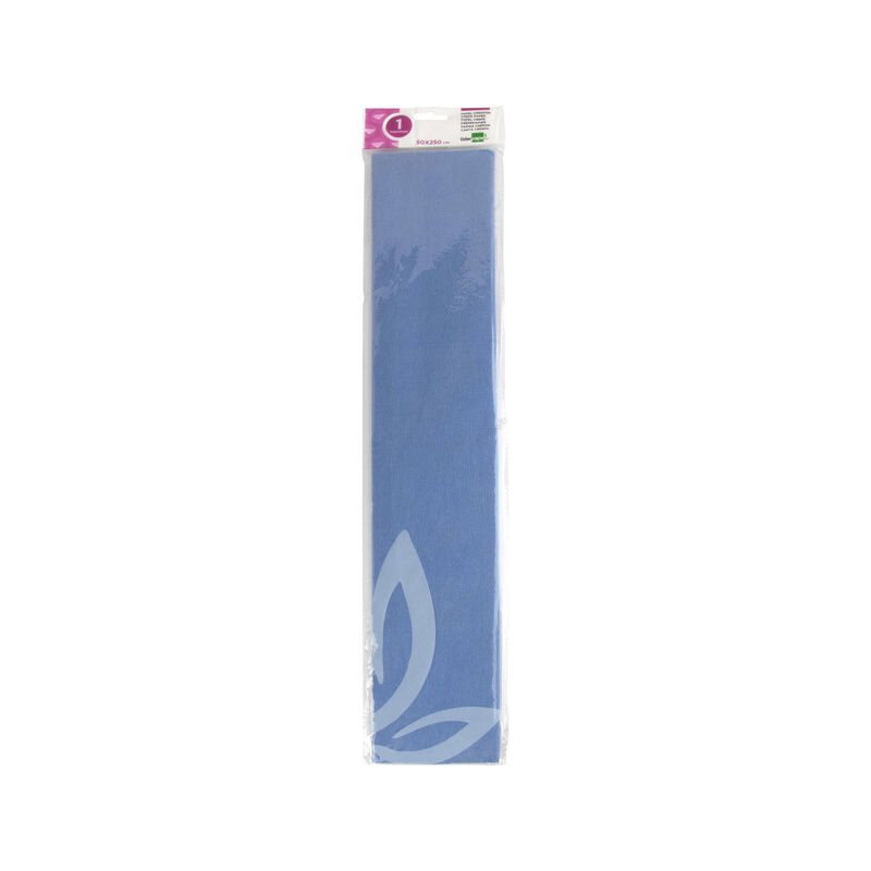 Papel Crepe Azul Escuro 50x25cm Liderpapel