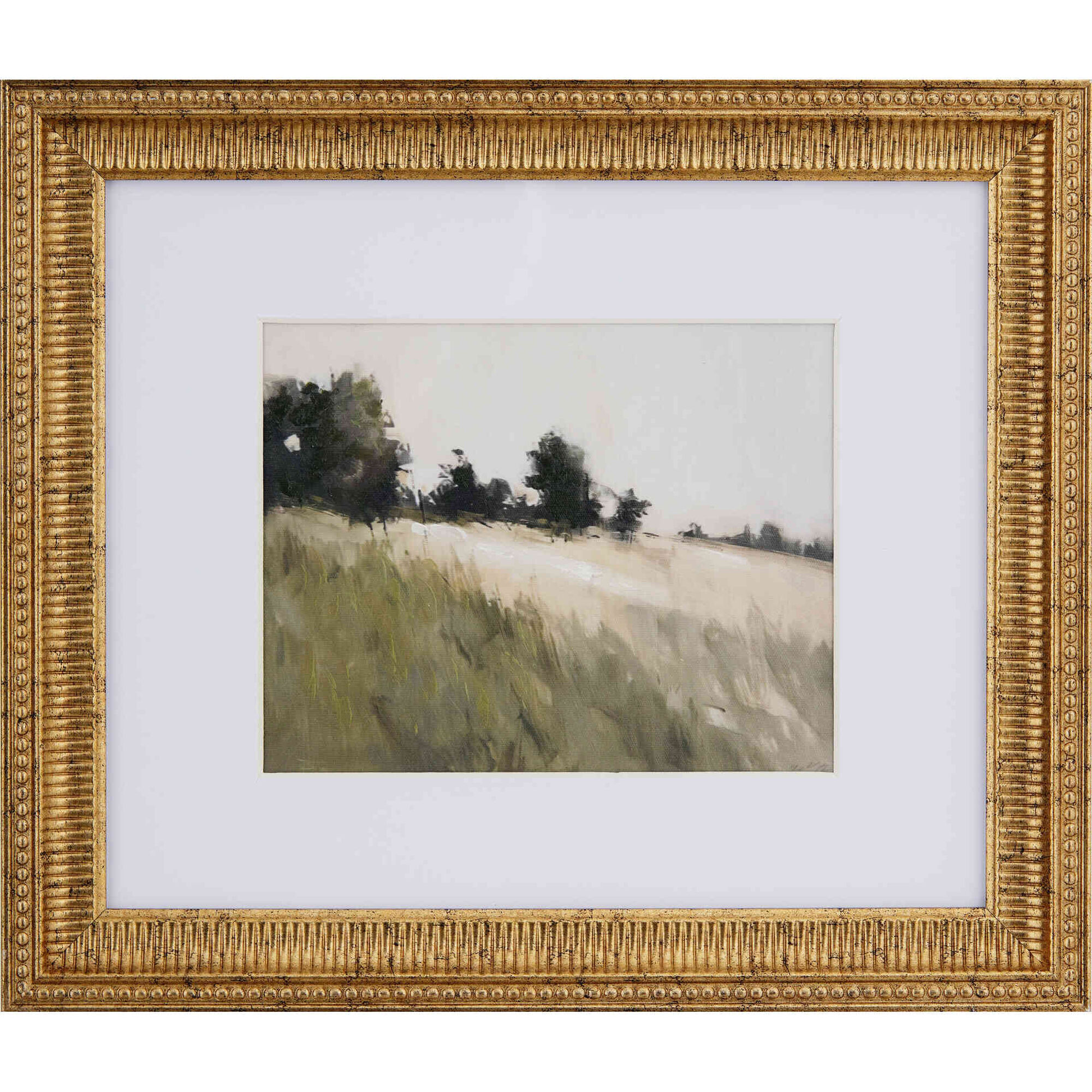 Quadro a &Oacute;leo 30x35cm Moldura Campo Kasa