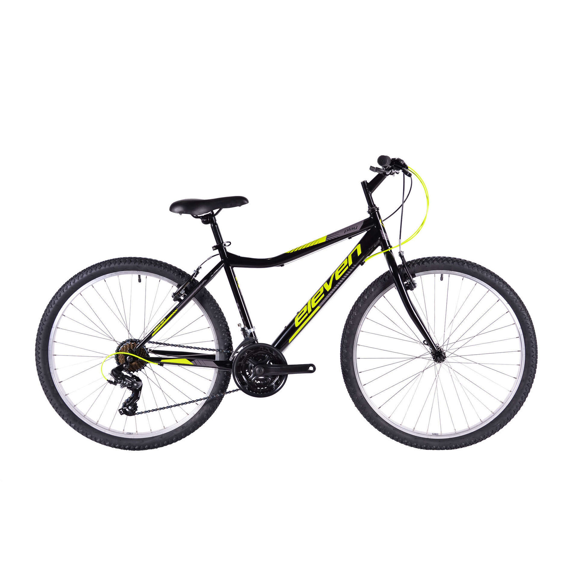 Bicicleta Adulto Roda 26'' 21V Play Preta Eleven Sports