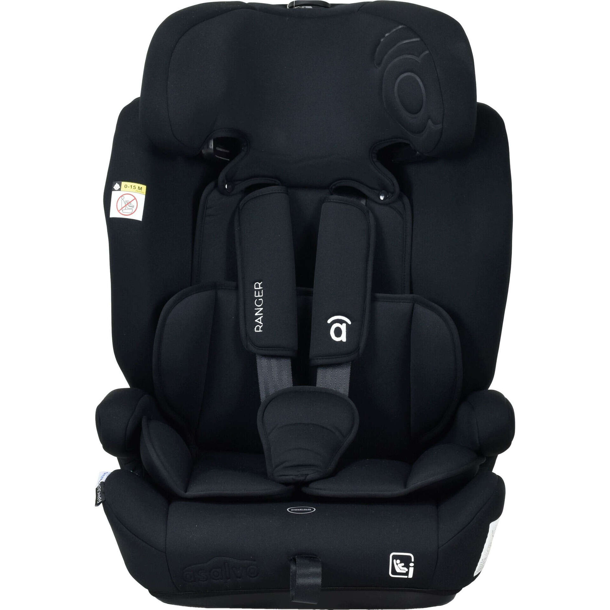 Cadeira Auto I-Size 76-150cm Preta Ranger Asalvo