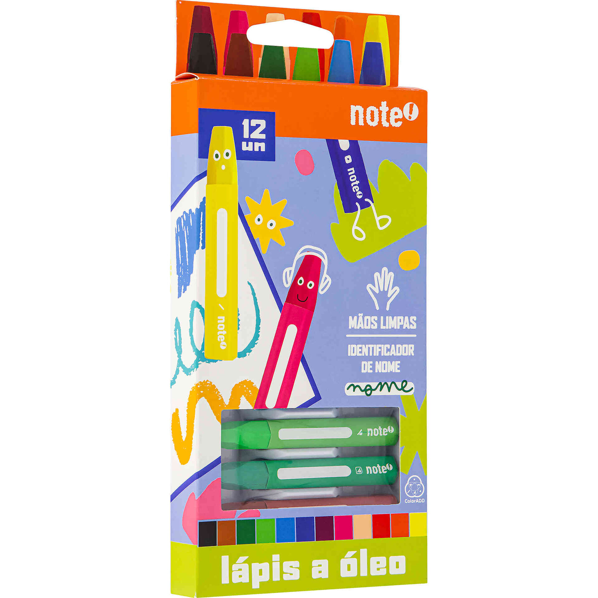 Conjunto 12 Past&eacute;is de &Oacute;leo Note!