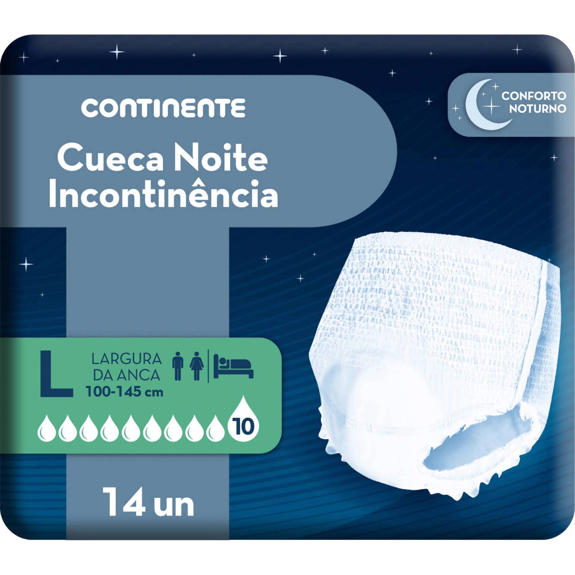 Cuecas Incontinência Noite L
