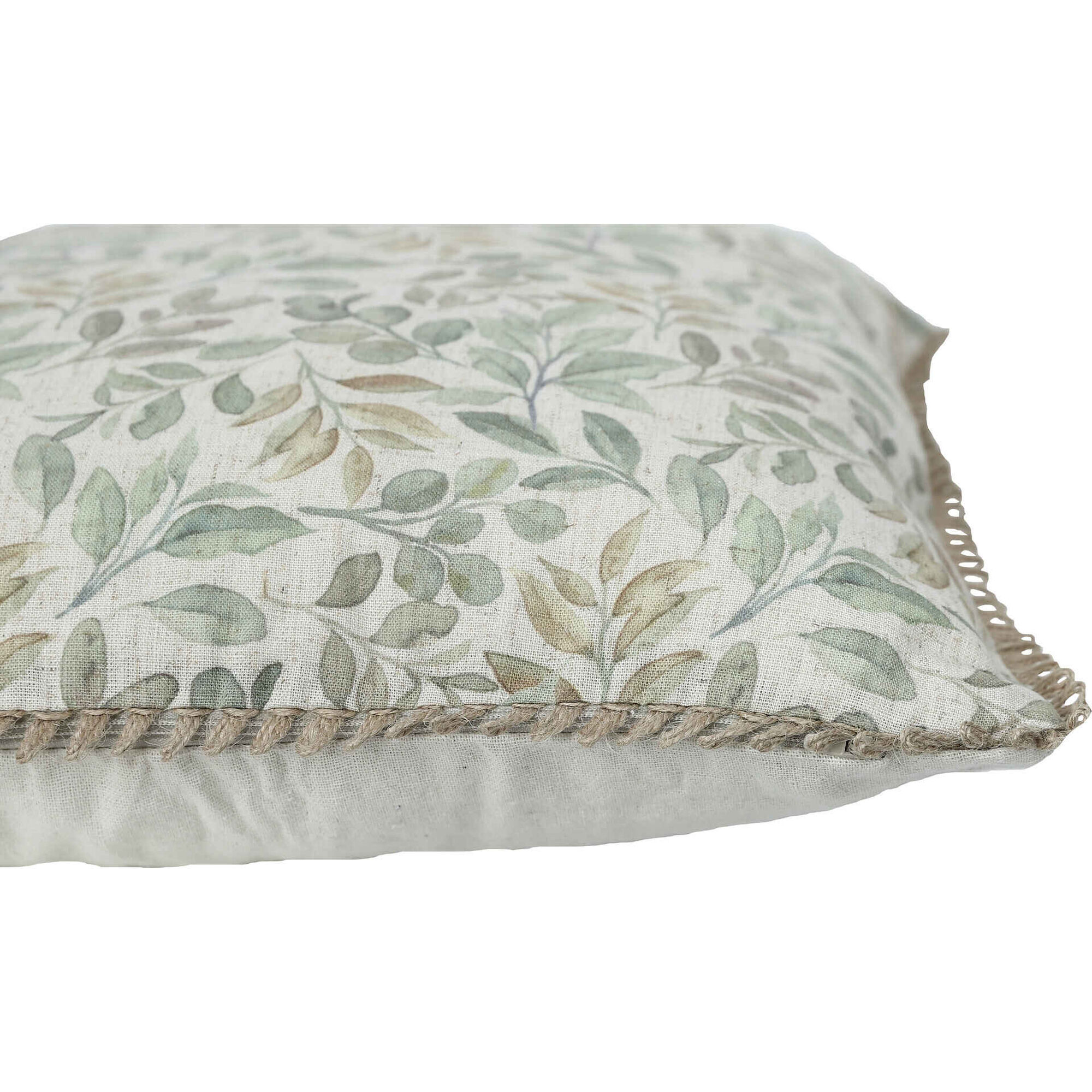 Almofada 45x45cm All Over Folhas Verde Kasa