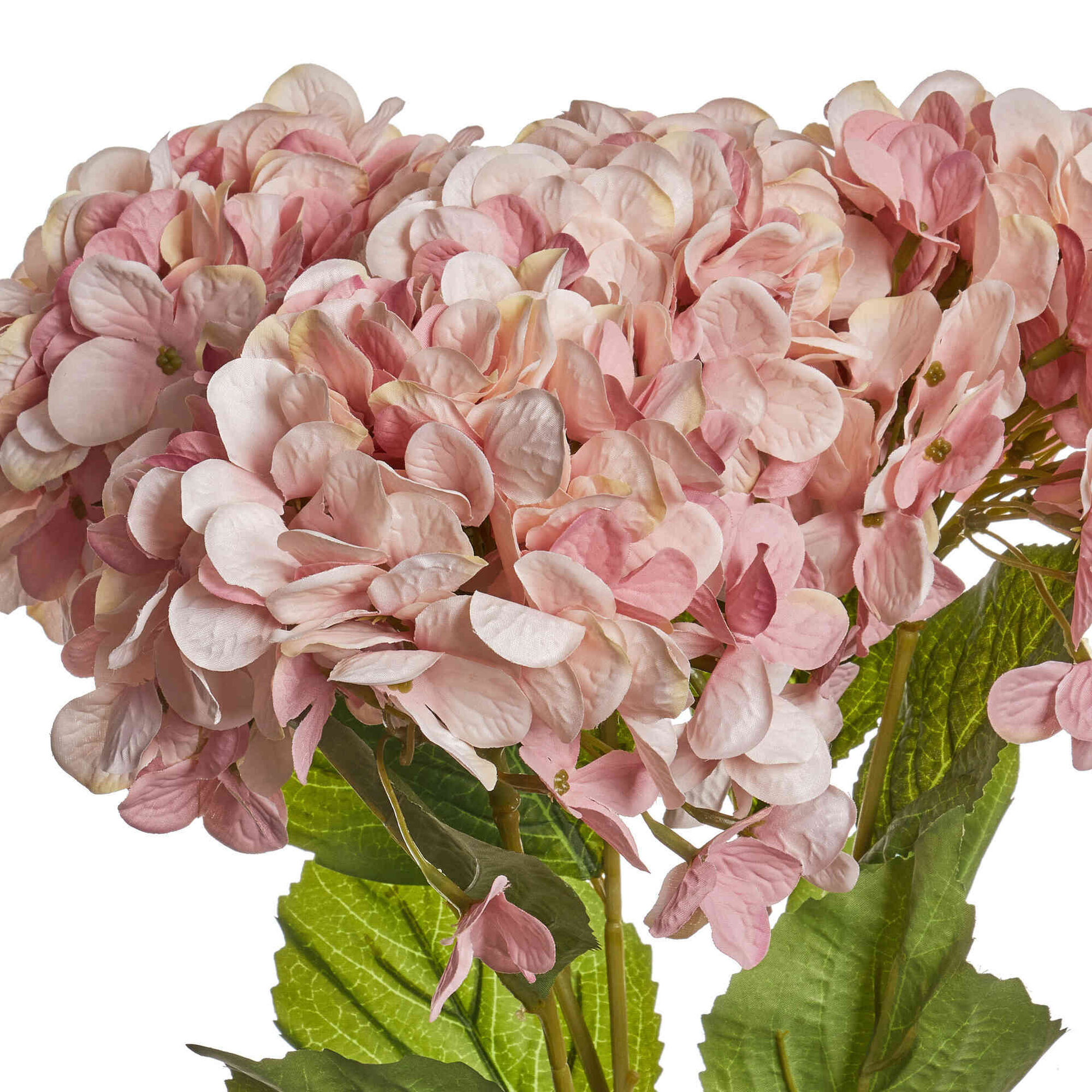 Conjunto 2 Hort&ecirc;nsias Artificiais 30x22x59cm Rosa Kasa