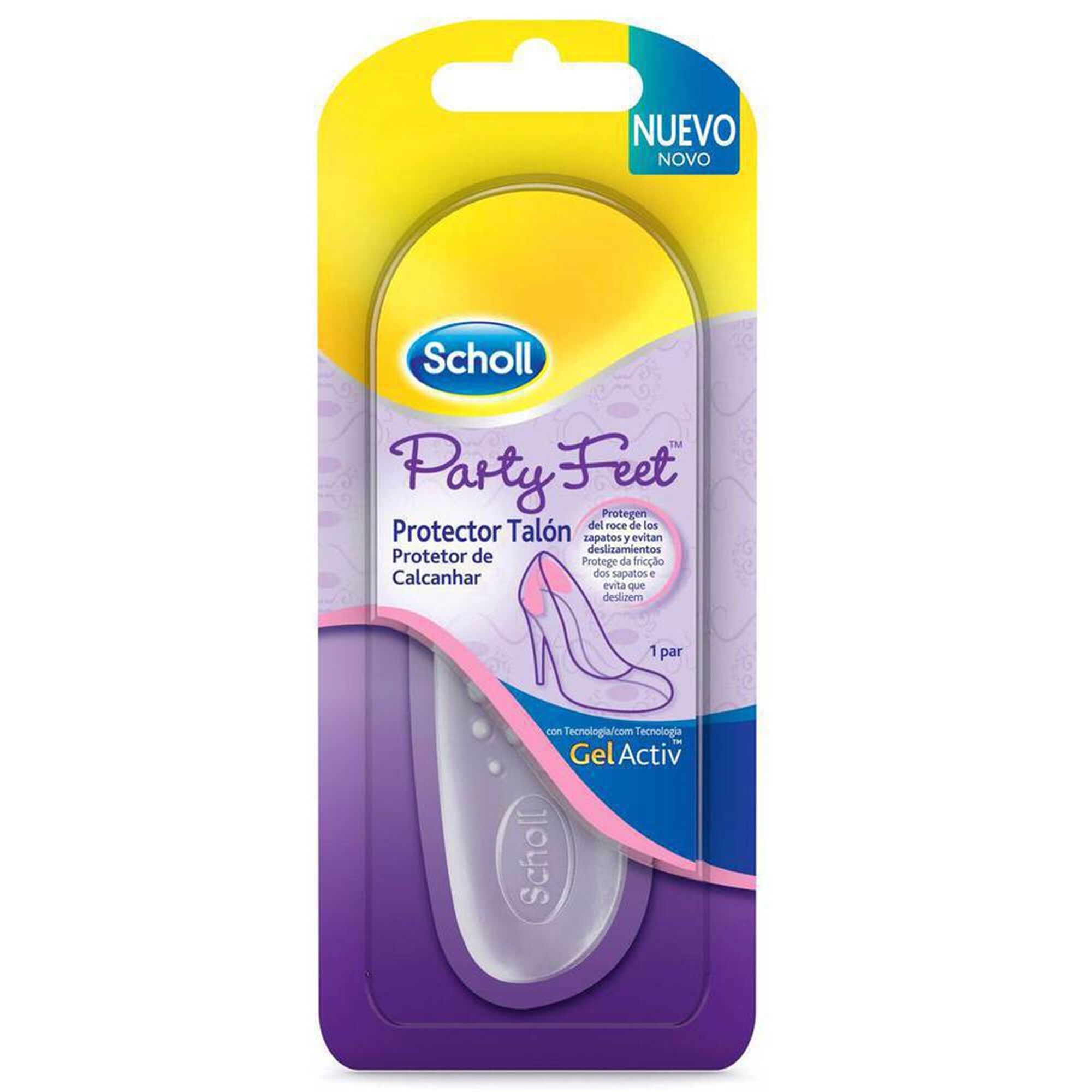 Palmilha Gel Protetor Calcanhar Party Feet