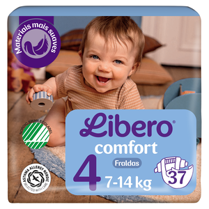 Fraldas Comfort 7-14 Kg T4 Libero