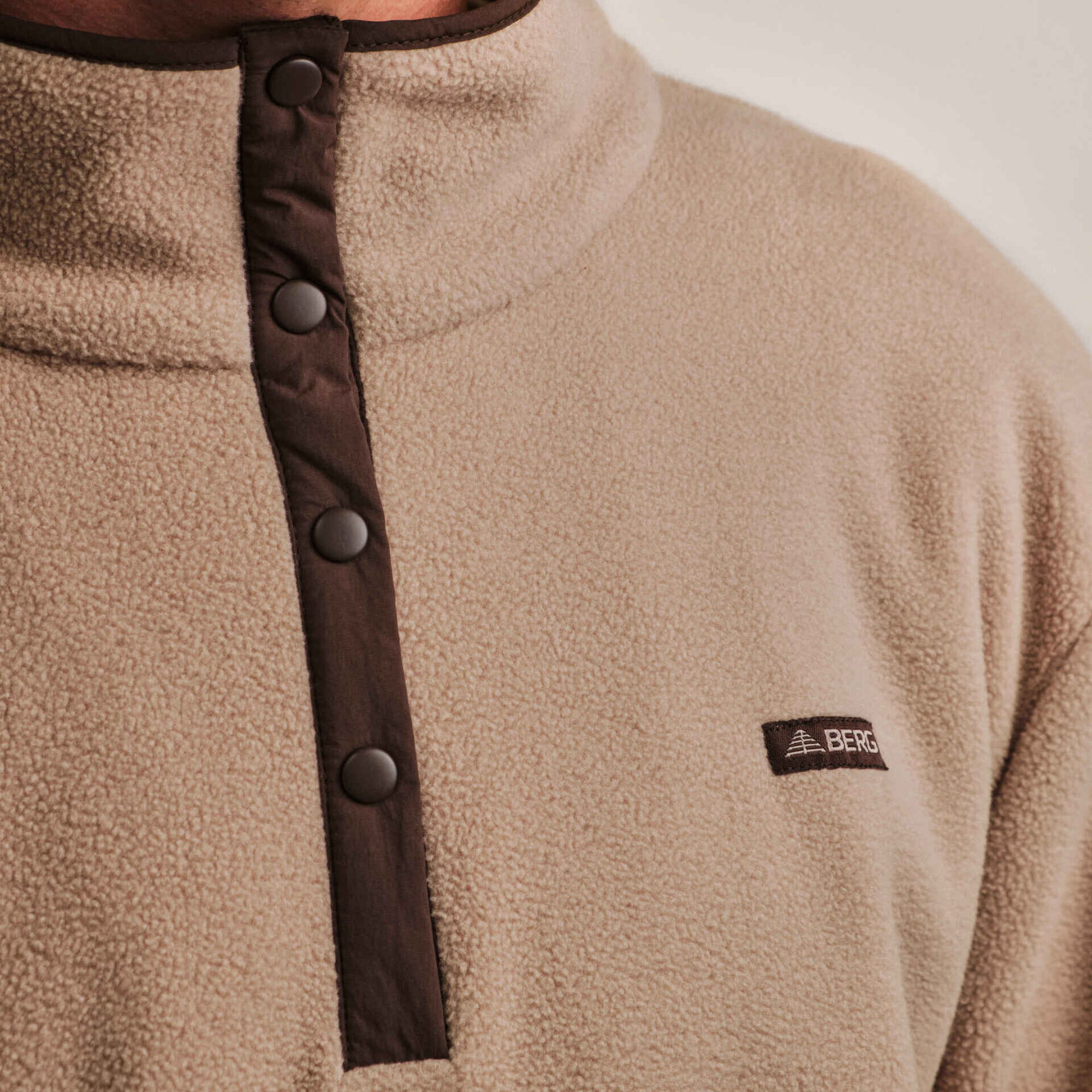 Camisola Polar Homem L Bege Berg
