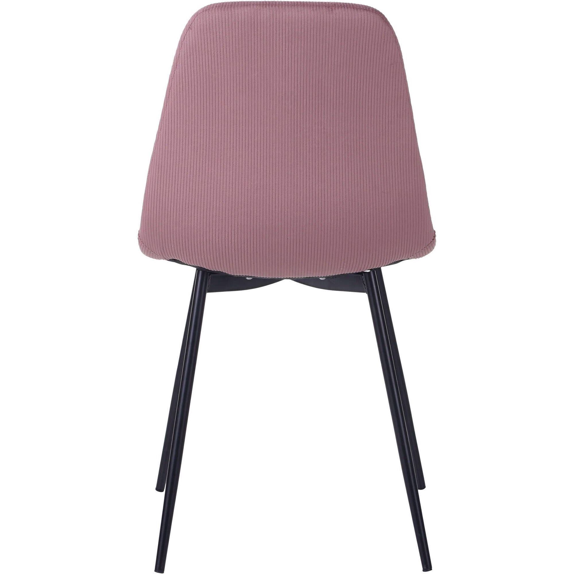 Cadeira Estofada Rosa Velvet Kasa