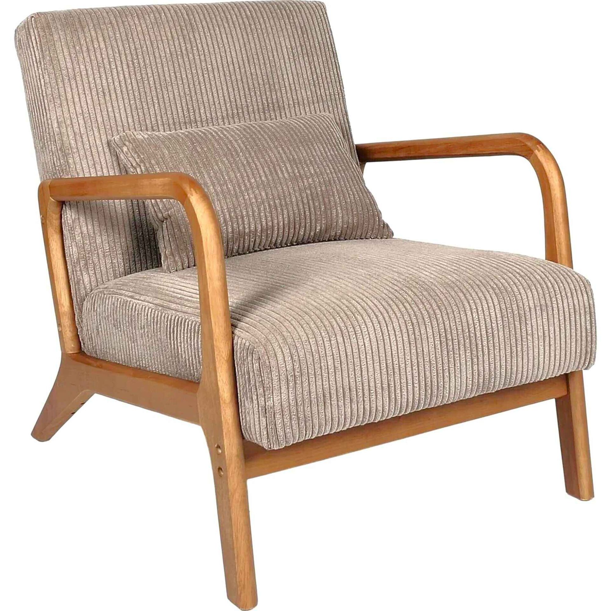 Cadeirão Cotele Scott 83x64x75cm Taupe Cadeirão Cotele Scott 83x64x75cm Taupe