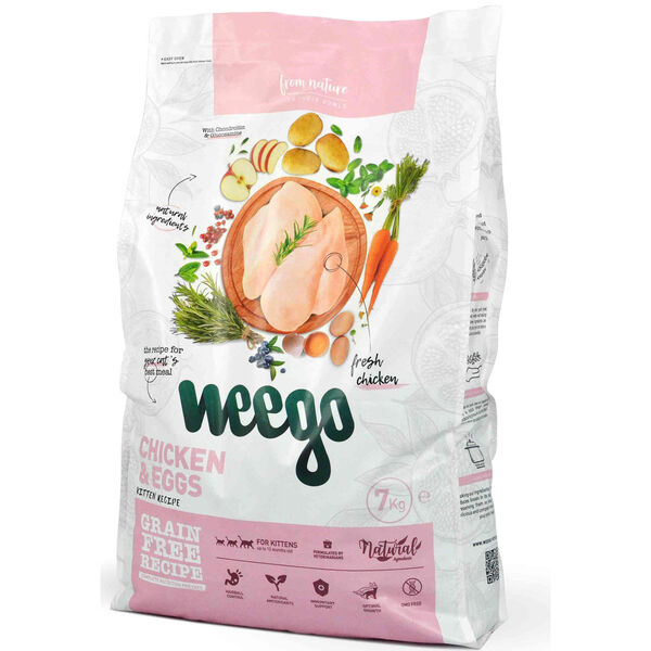 Ração para Gato Júnior Frango e Ovos Weego