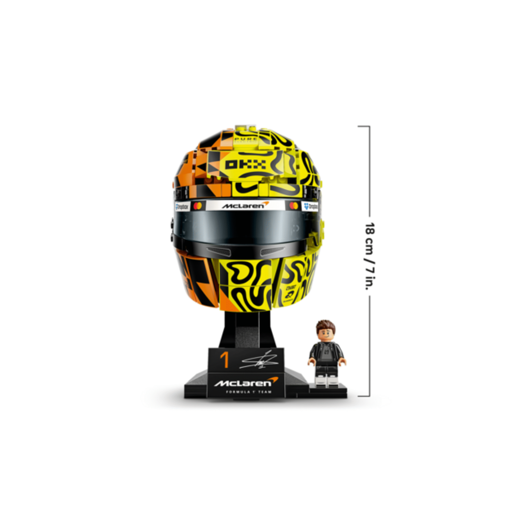 LEGO - Capacete McLaren Mastercard F&oacute;rmula 1 Team de Lando Norris - 43023