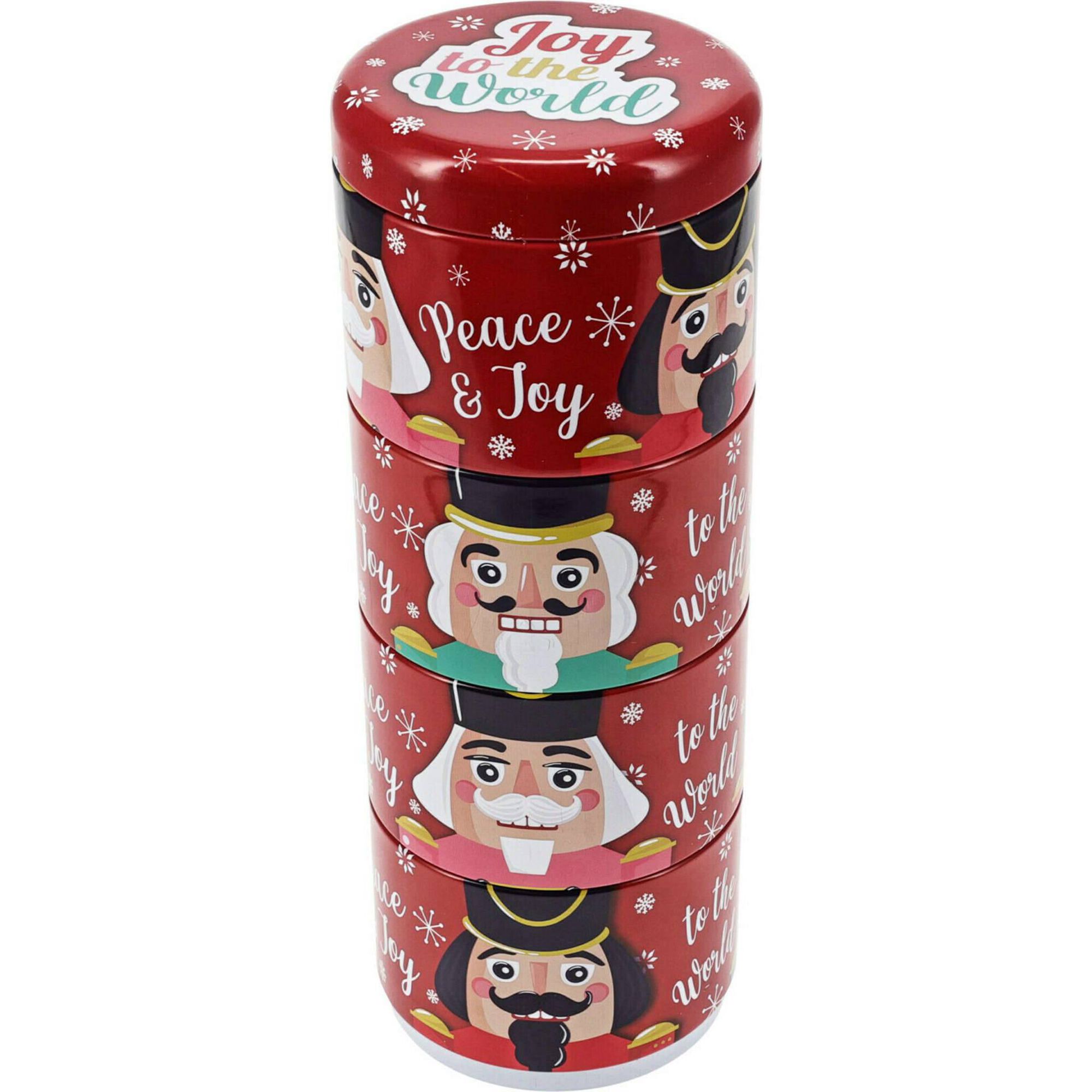 Conjunto 4 Latas Desmontáveis Natal