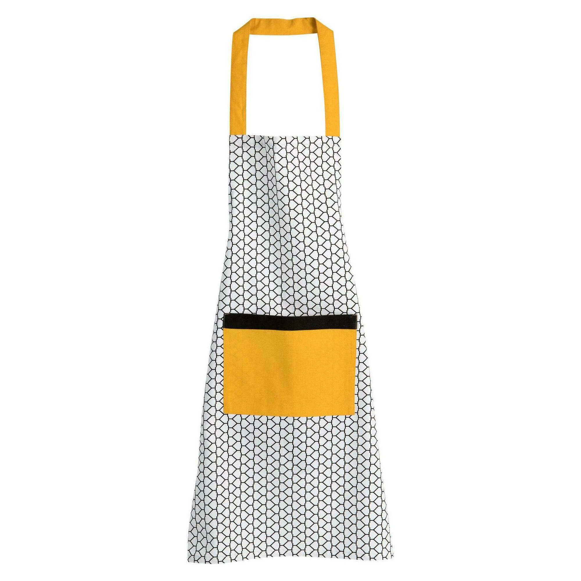 Avental Amarelo e Preto Kapas Avental Amarelo e Preto Kapas