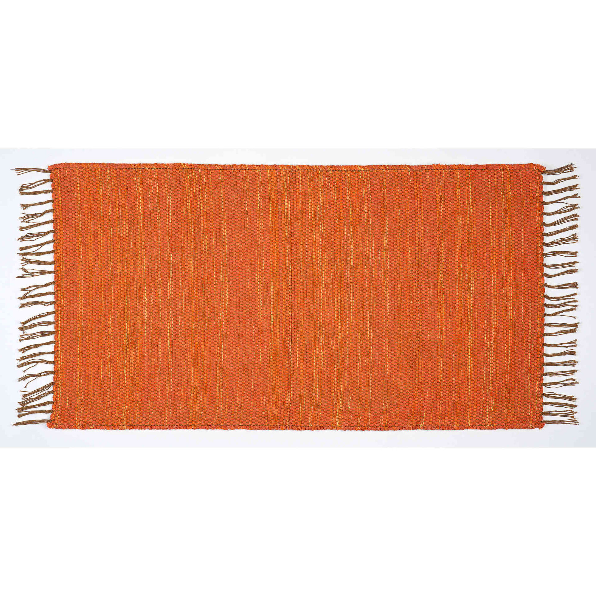 Tapete Algodão 60x120cm Laranja Regional