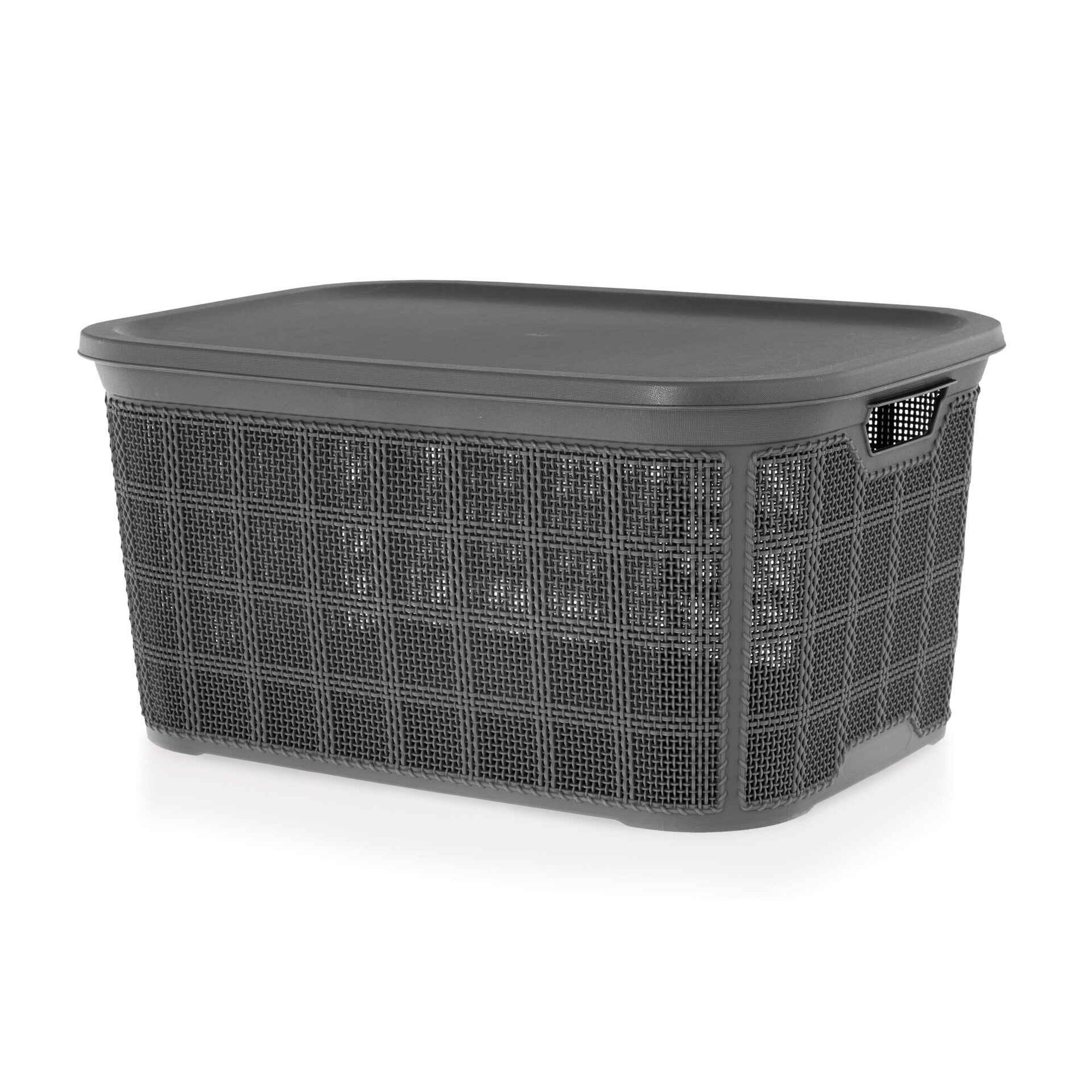Caixa Arrumação Plástico 26L Cinza Caixa Arrumação Plástico 26L Cinza