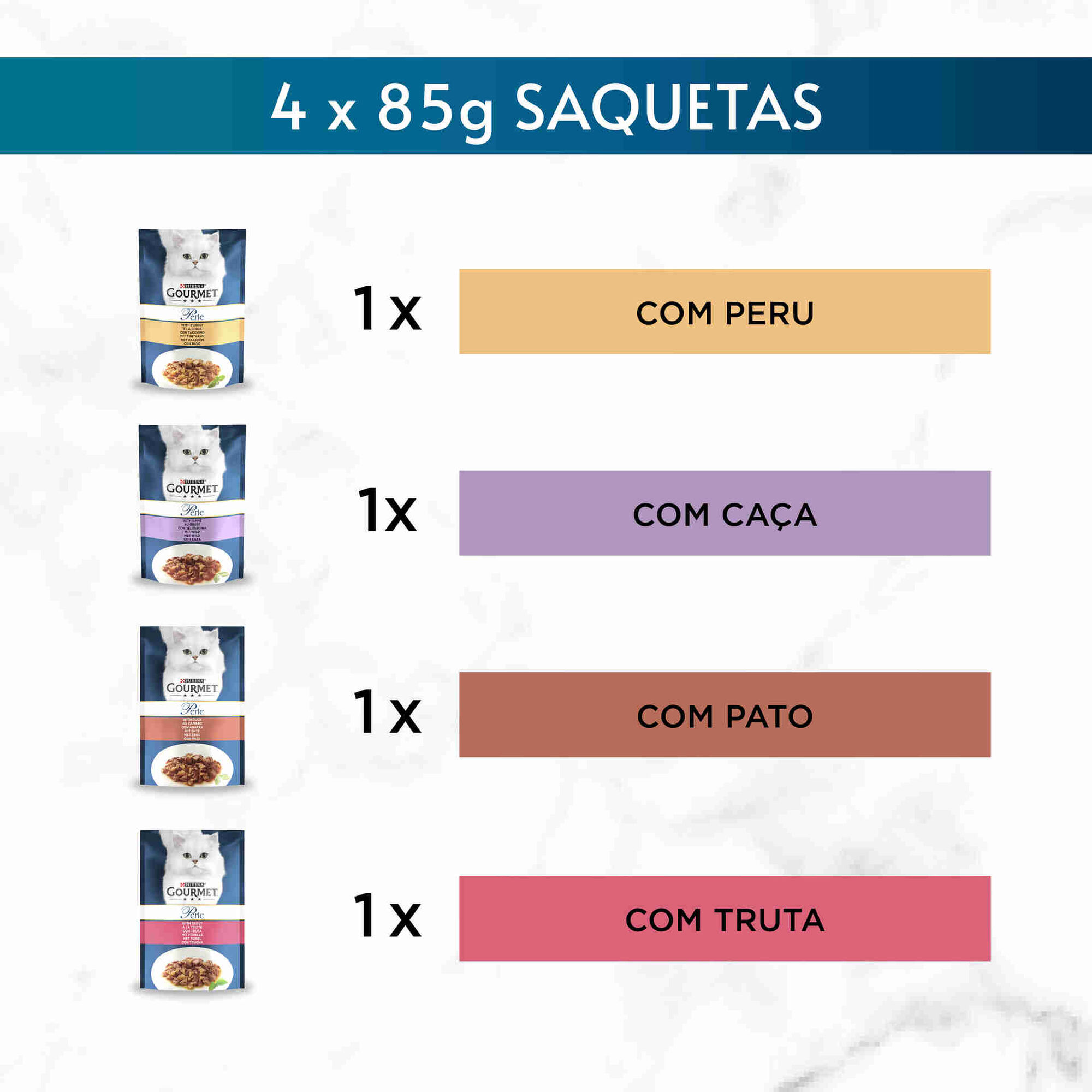 Comida Húmida para Gato Adulto Finos Pedaços em Gelatina Saquetas Comida Húmida para Gato Adulto Finos Pedaços em Gelatina Saquetas