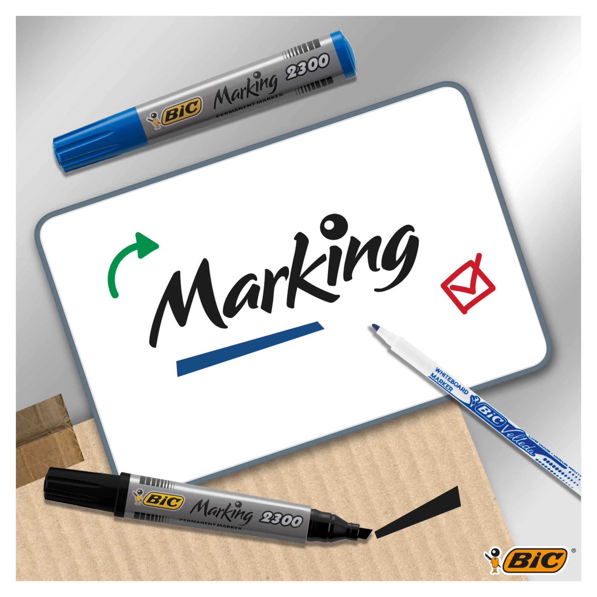 Marcador Permanente de Tinta Preta