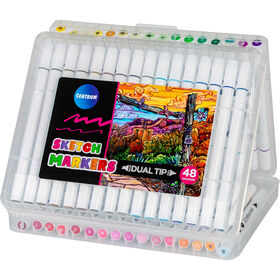 Marcador de Colorir 2 Pontas Sketch Centrum