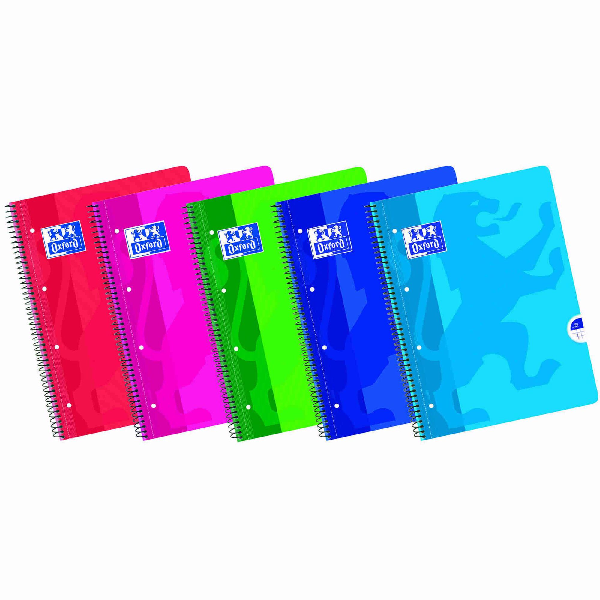 Caderno Espiral A4 Pautado (v&aacute;rias cores) Oxford