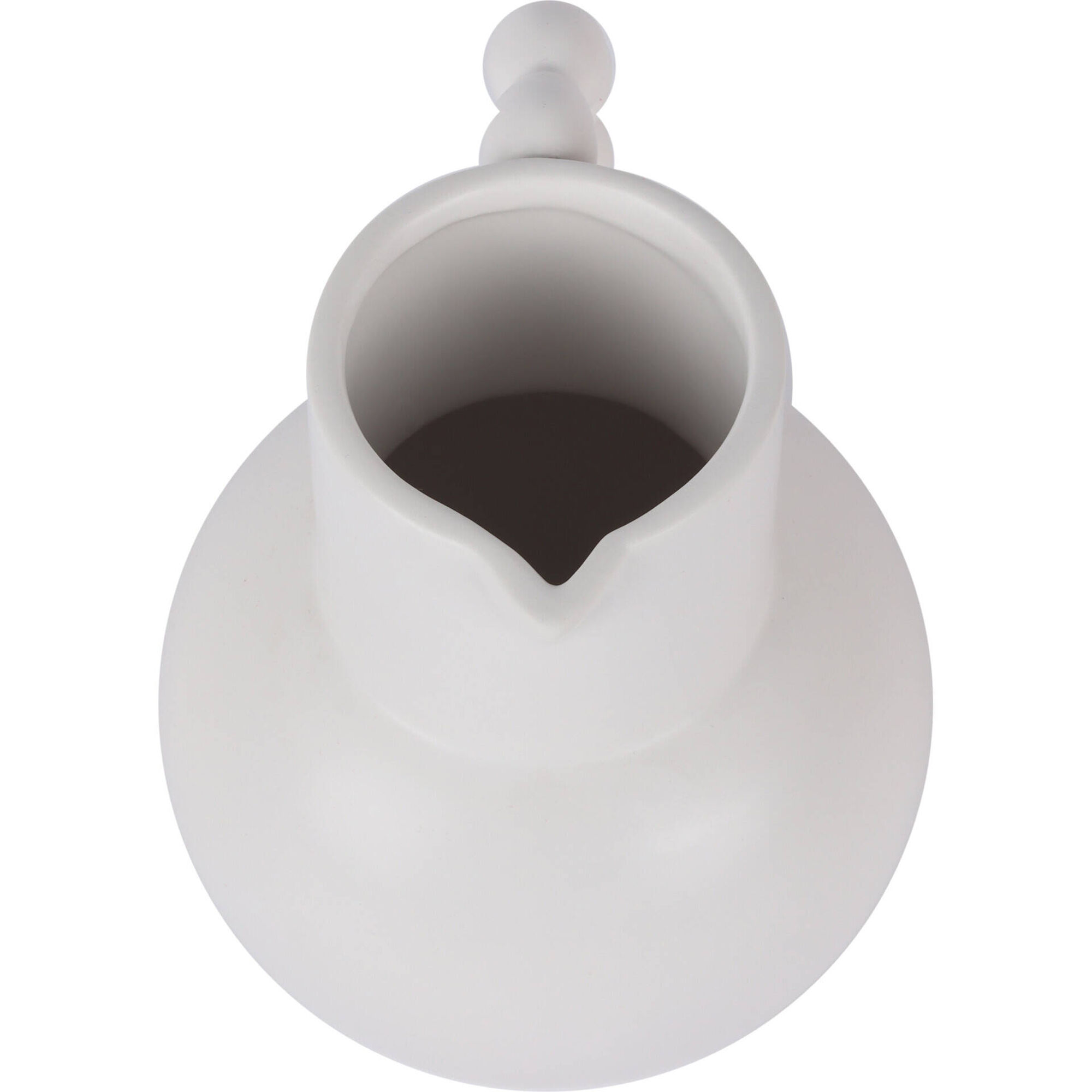 Jarra Asa com Bolas Branca