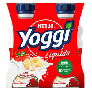 Iogurte Líquido Morango e Banana Yoggi